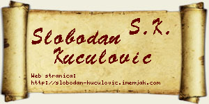 Slobodan Kuculović vizit kartica